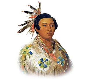 Picture of a Chinook Northwest Native Indian