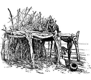 Lean To Native Indian Shelters For