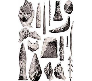 Flint tools identifying Indian stone